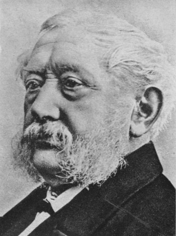 Engraved portrait of Wilhelm Heinrich Schuessler, the German physician who created the biochemic system of twelve tissue salts