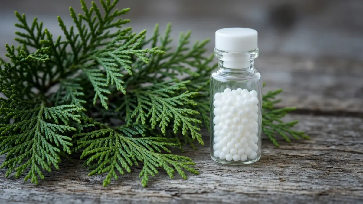 Thuja Occidentalis 30: Warts Picture, Thujone Risk
